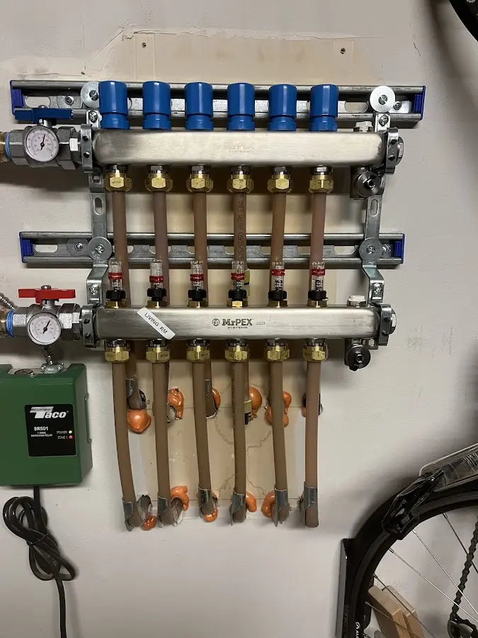 Plumber performing Leak Detection at a residential property in Marlow Heights